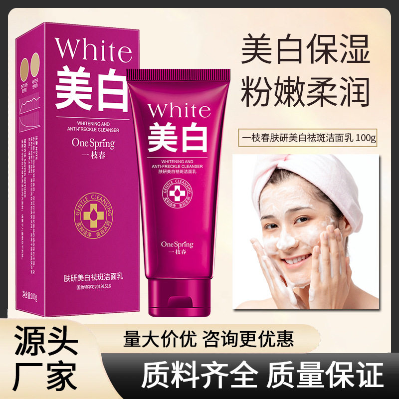 一枝春墨菊洁面乳滋润保湿洁面嫩肌洁净补水洗面奶护肤品