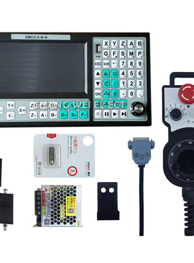 CNC5轴控制器SMC5-5-N-N 500khz G代码 离线mach3 usb+手轮