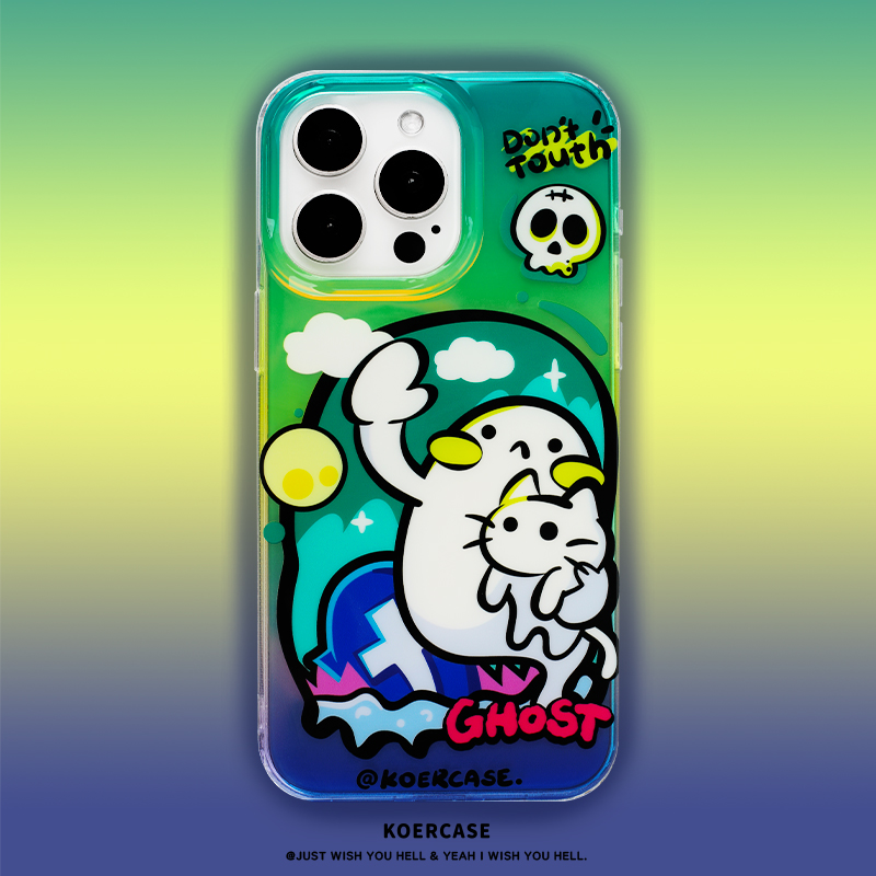 KOERCASEiPhone猫咪小幽灵手机壳