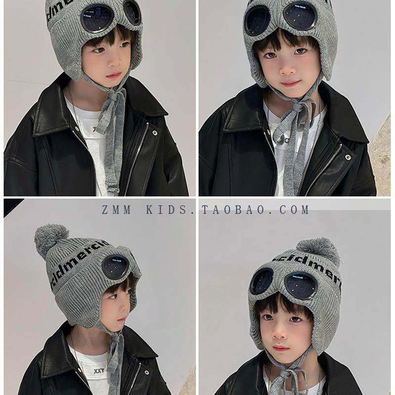儿童领航帽护耳2025秋冬新款冬季东北中大男孩宝贝男孩帅气街头风,童装/婴儿装/亲子装,帽子,淘宝优惠券,粉丝福利购,淘宝优惠卷