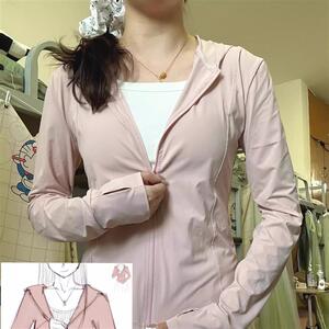 粉色冰丝防晒衣女款夏薄款户外防紫外线防晒服修身紧身短外套上衣