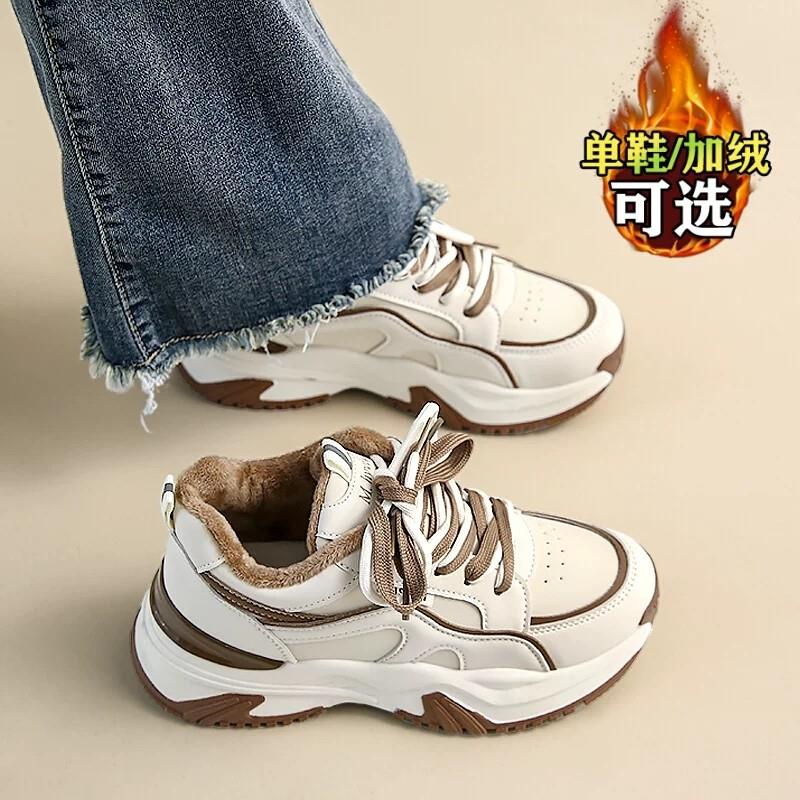 老爹鞋女款2025秋冬新款加绒加厚保暖百搭女鞋鞋子运动鞋休闲棉鞋