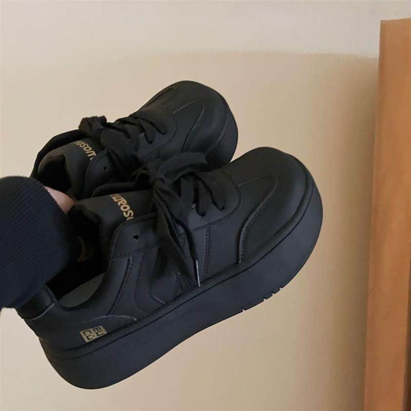 阿甘鞋女2025新款爆款春秋板鞋休闲运动鞋百搭小白鞋黑色德训鞋子,女鞋,时尚休闲鞋,淘宝优惠券,粉丝福利购,淘宝优惠卷