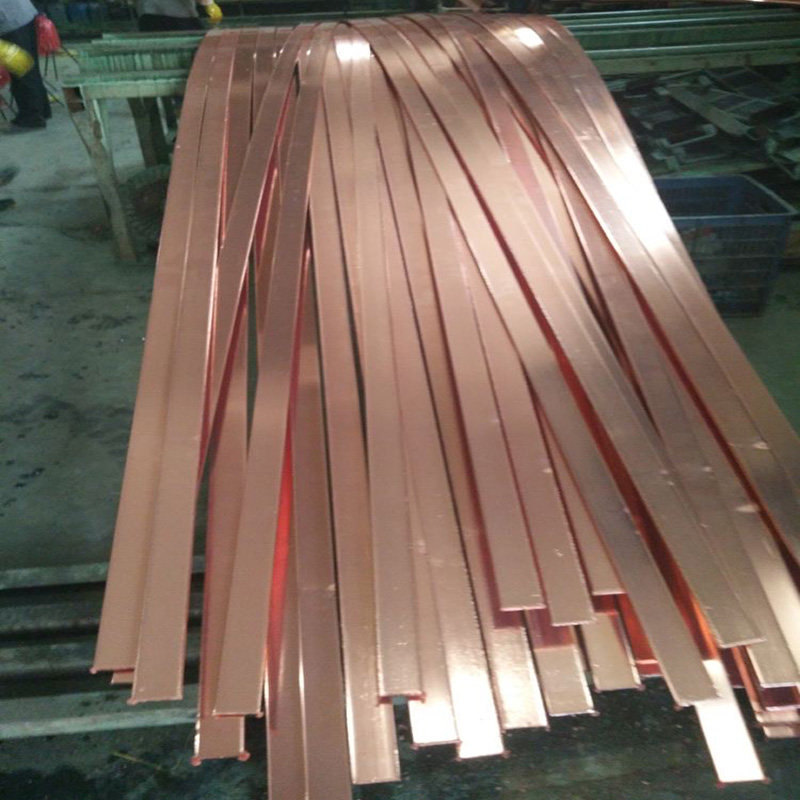 镀铜扁钢铜覆钢铜包钢扁铁镀锡铜防雷降阻水平接地避雷材料厂家