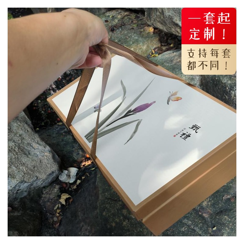 nq2通用空盒小众牛皮纸仪式感水果盒桃子苹果草莓樱桃荔枝礼盒