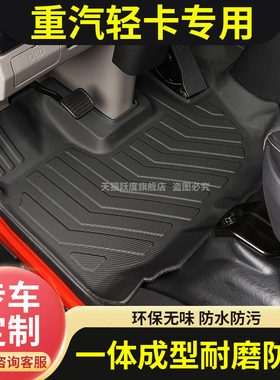 重汽豪沃七星悍将H2H3M2M3H5H8统帅T2T3T5T8轻卡货车耐磨TPE脚垫