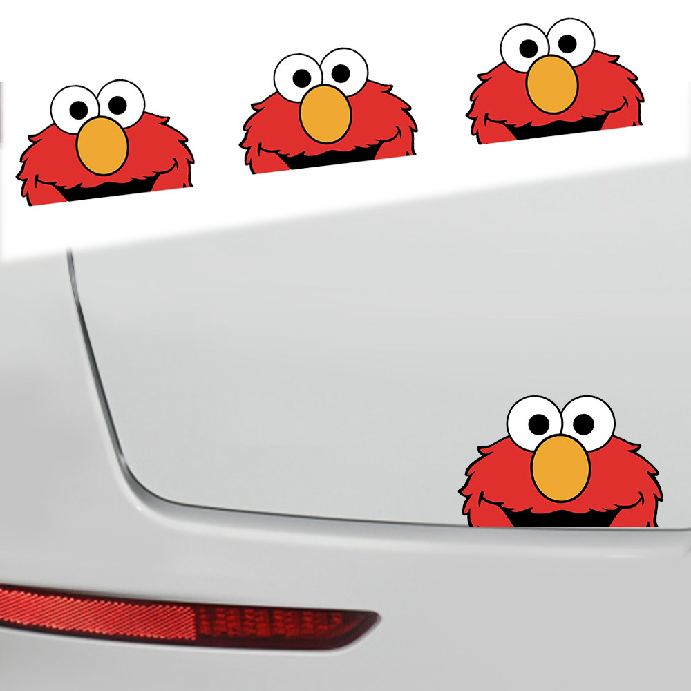 芝麻街kaws汽车贴纸卡通趣味车身车门装饰贴玻璃个性潮流遮挡刮痕