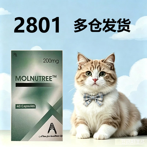 2801印度进口猫咪绿色胶囊口服