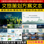 文旅策划度假田园温泉小镇乡村振兴森林康养项目规划设计方案文本