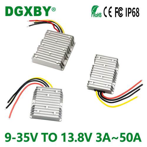 适用12V24V转13.8V3A~25A蓄电池充电器9-35V变13.8V房车稳压充电