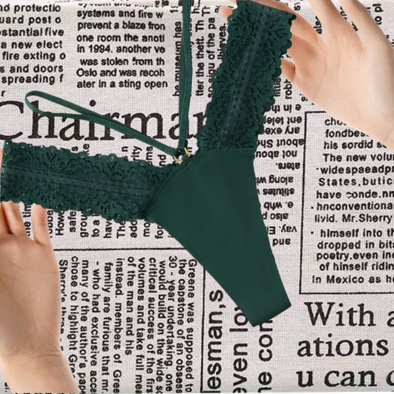 欧美性感蕾丝纯欲风辣妹丁字裤