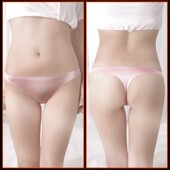 超薄冰丝三角裤 透明性感低腰无痕女士T裤 运动健身丁字裤 女一片式