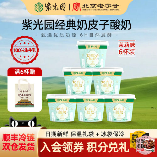 紫光园茉莉味奶皮子酸奶120g