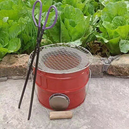 烤火炉碳火盆手提烧烤炉新房进火搬家用室内取暖炉乔迁新居火桶红