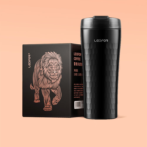 正品LEIDFOR雷德夫保温咖啡杯 高档水杯便携车载杯子