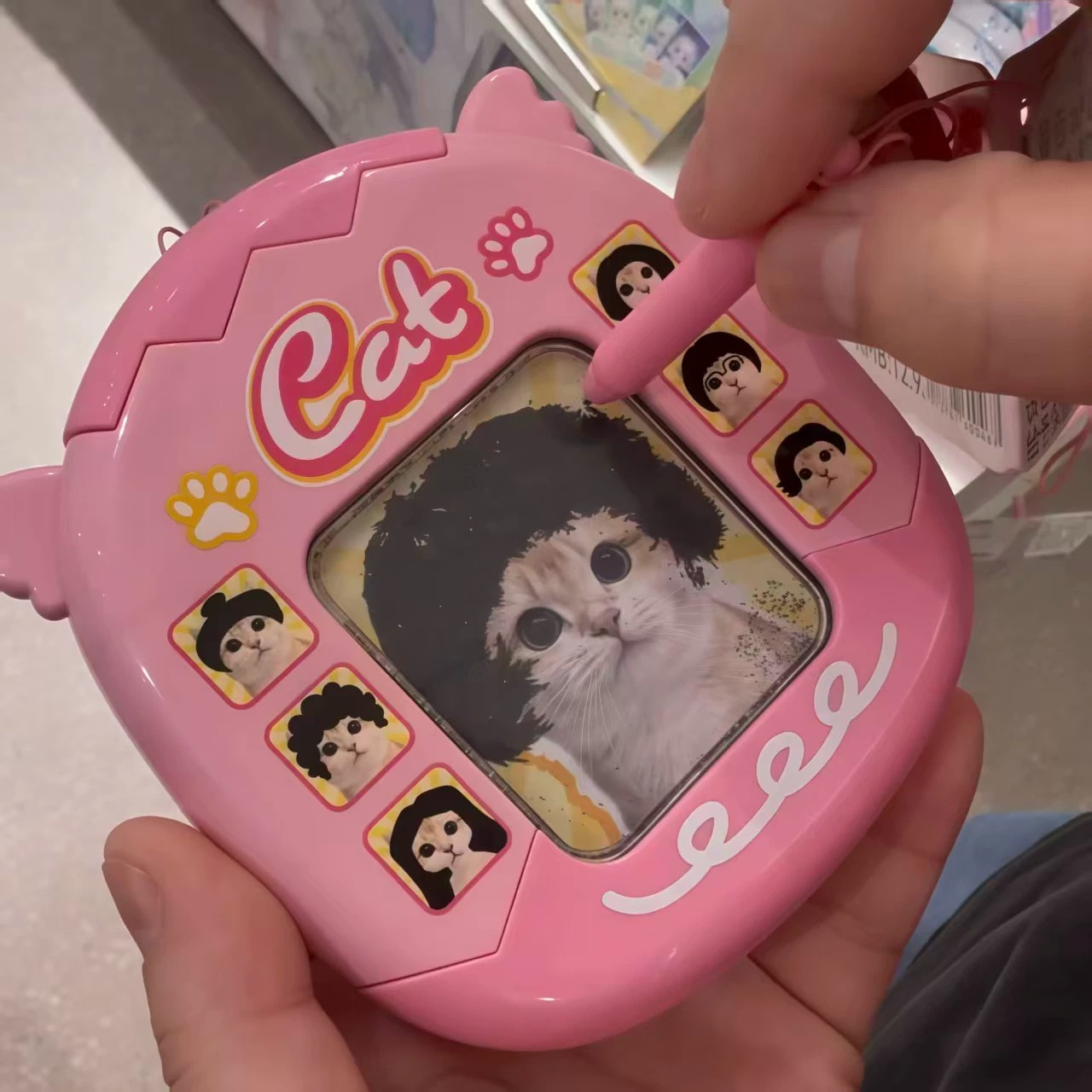 儿童磁吸画板小猫DIY发型玩具
