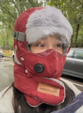 冬季加绒加厚骑行雷锋帽