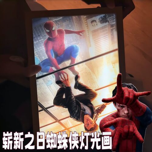 蜘蛛侠三色变光小夜灯收藏款