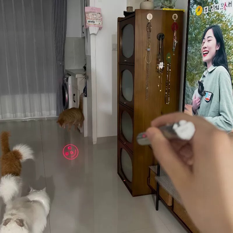 逗猫红外线笑脸激光笔自嗨玩具