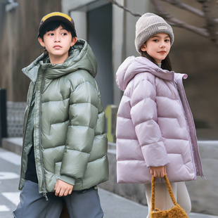ABC KAIA正品儿童羽绒服鹅绒男童中长款连帽加厚女童冬季新款外套