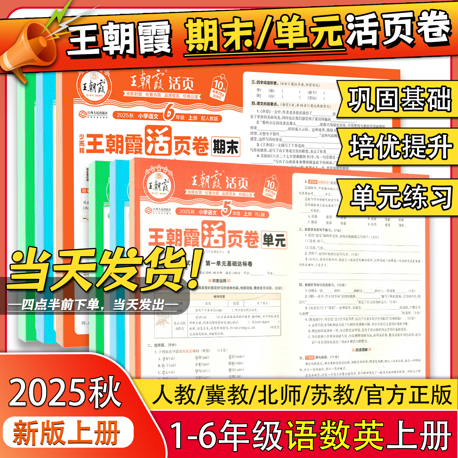 2025新版王朝霞活页单元/期末卷