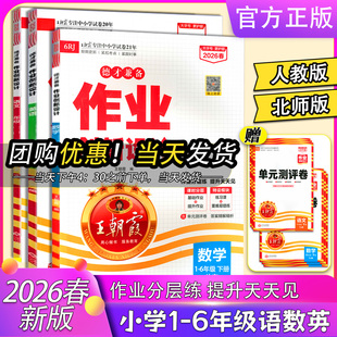 2026年春季新版王朝霞德才兼备创新作业设计一二三四五六年级下册语文数学英语人教北师版跟课同步练习册