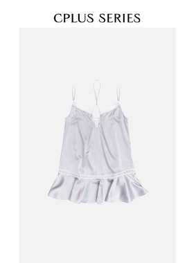 秋冬新品ivy吕颖博主同款【CPLUS SERIES】蕾丝拼接吊带上衣