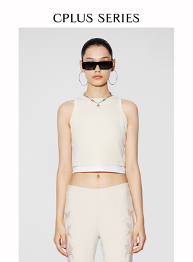 【CPLUS SERIES】拼接圆领背心