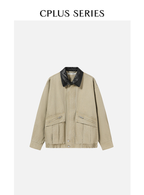 Ivy吕颖同款【CPLUS SERIES】巴恩风做旧翻领夹克外套