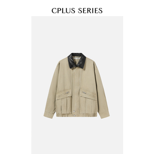 巴恩风做旧翻领夹克外套 SERIES Ivy吕颖同款 CPLUS