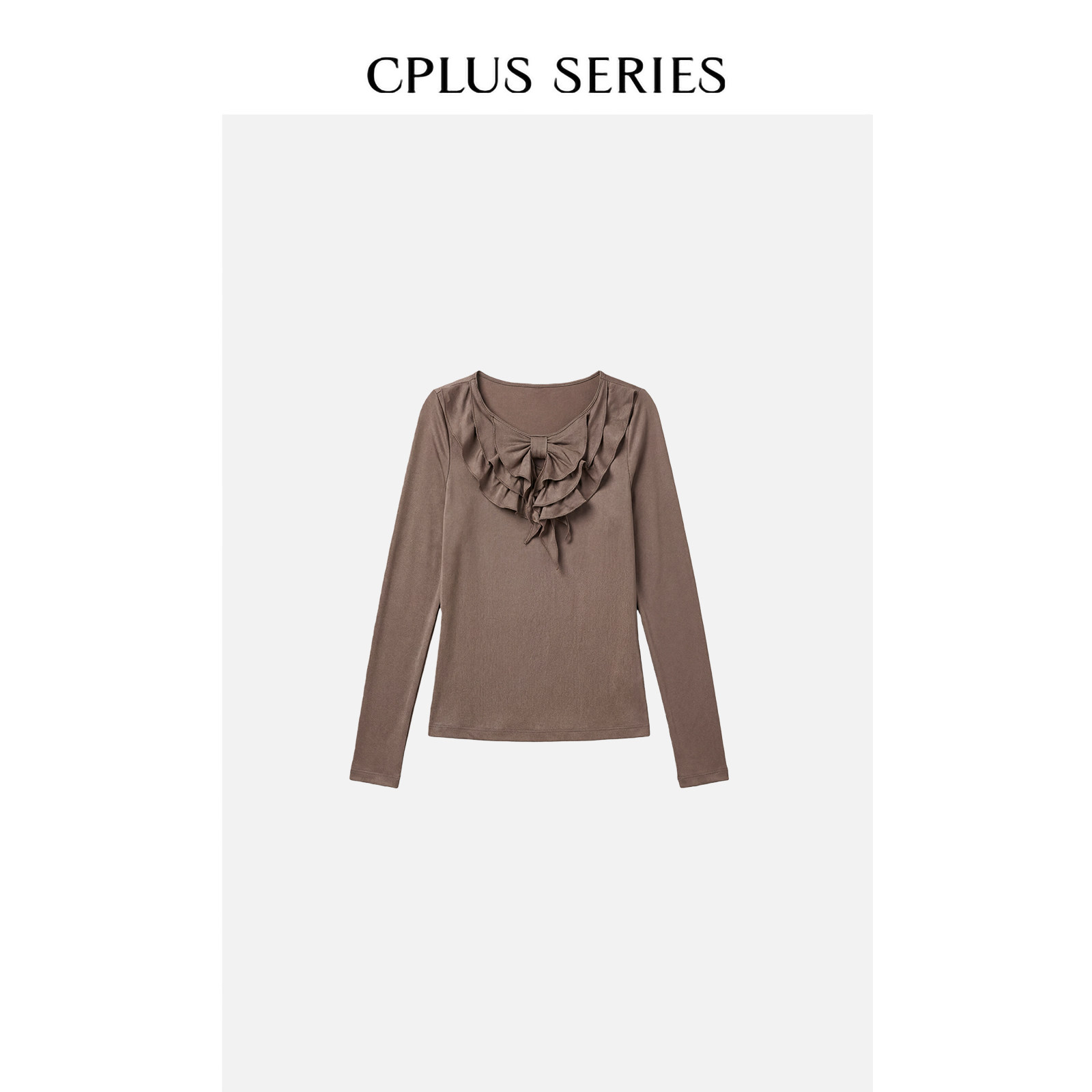 秋冬新品三层蝴蝶结细闪上衣