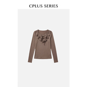 SERIES 秋冬新品 CPLUS 三层蝴蝶结细闪上衣