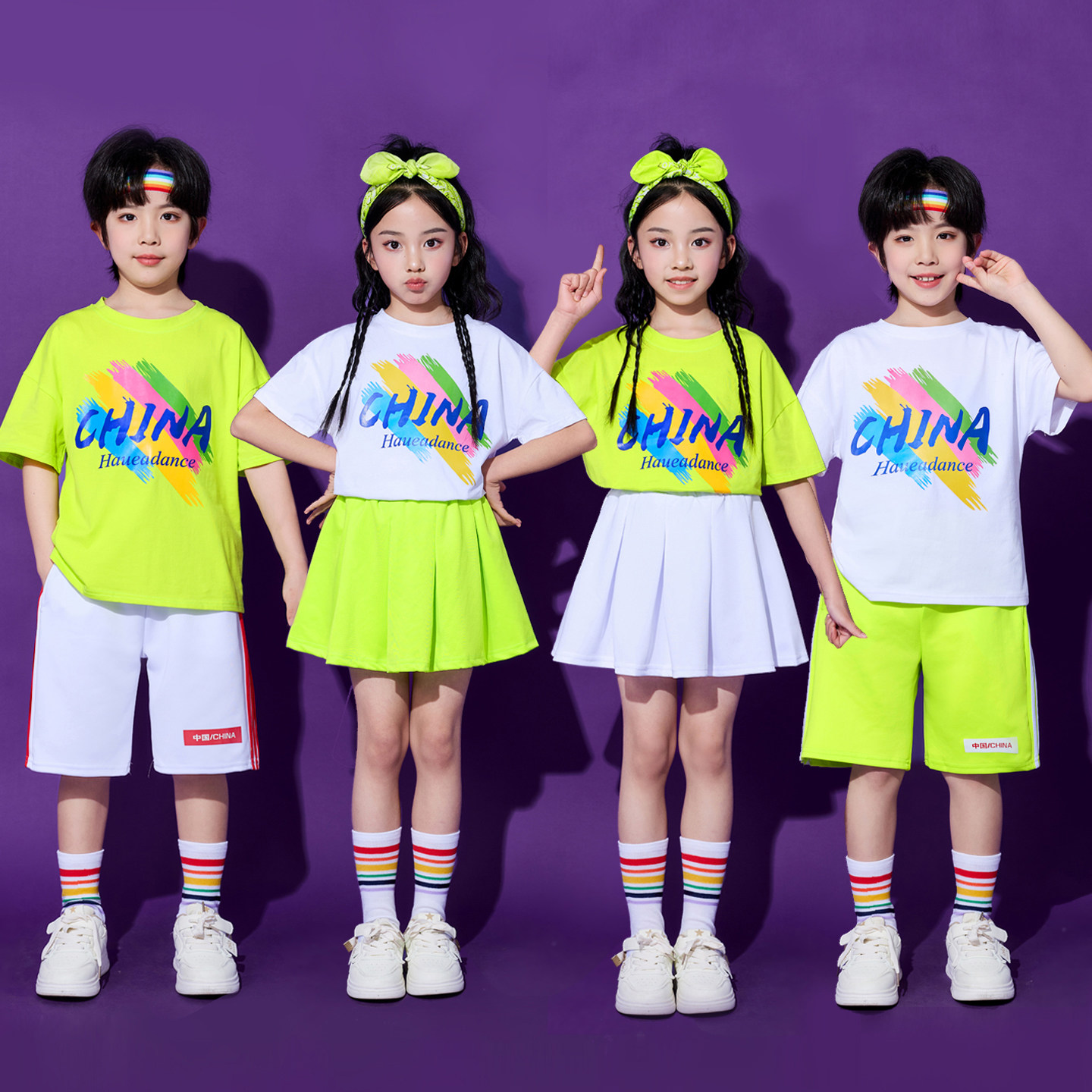 六一儿童演出服幼儿园舞蹈服毕业班服男女童小学生啦啦队表演服装