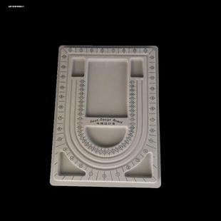 手工串珠设计盘DIY手链串珠盘手串项链首饰穿珠工具植绒展示托盘