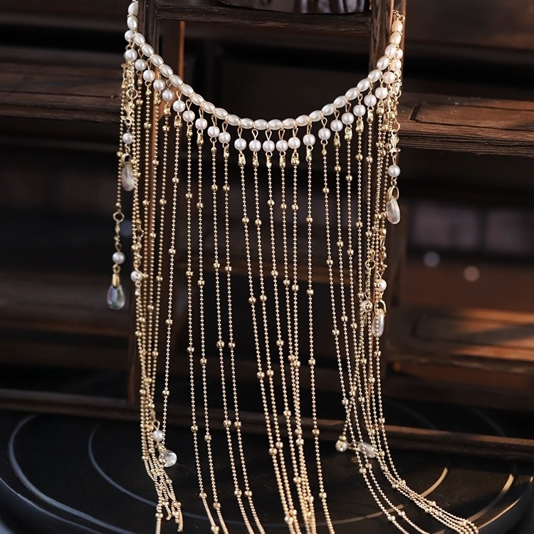 古风遮脸挂耳汉服头饰