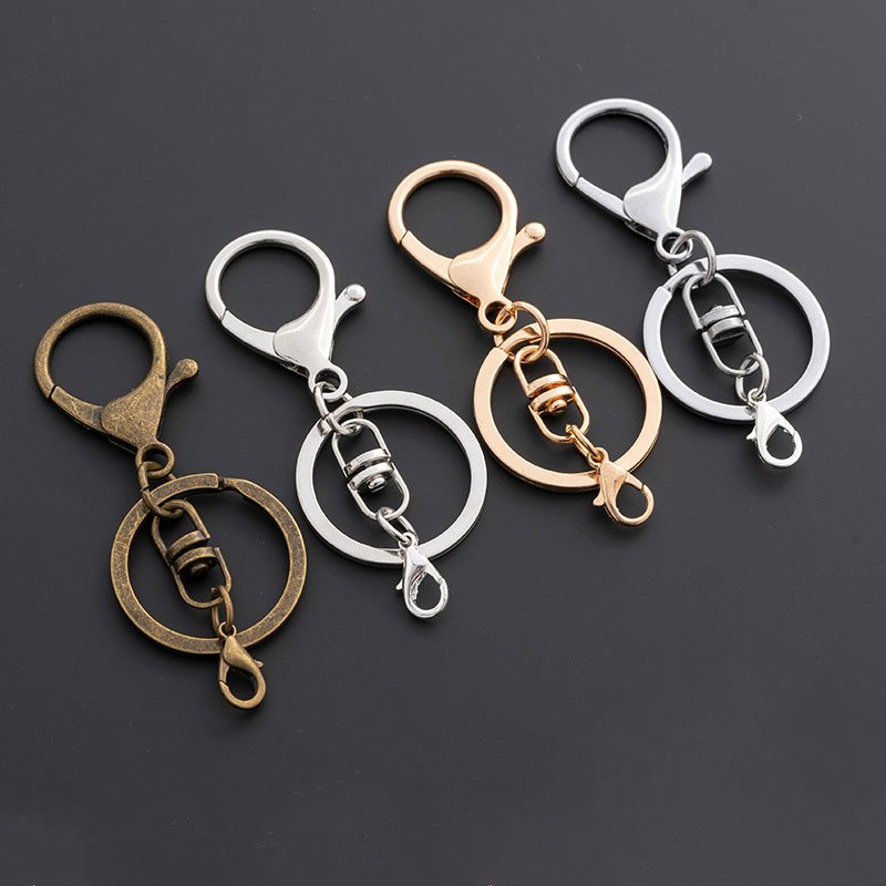 DIY银色龙虾扣闭口小圆环钥匙挂件扣 断了链修复连接迷你挂扣配件