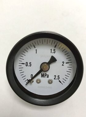 轴向压力表 直径40mm 压力 2.5mpa 螺纹ZG1/4 型号 Y-40Z 外壳42