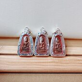 泰国佛牌 MINI小 龙婆萨蜡 泰国特色 纯银壳 药师佛 南传佛缘