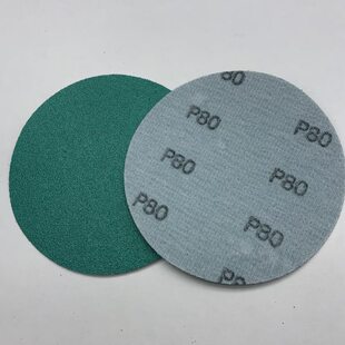 5寸125mm自粘圆盘砂纸背绒拉绒片植绒沙纸片P60P80P240P120P320