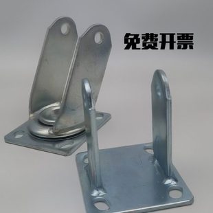 4寸5寸6寸8寸重型万向脚轮支架 转向角轮刹车轮光铁架子 脚轮底座