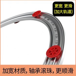 圆形岩餐桌转盘底座旋转玻璃轴承板轨道大理石圆桌家用实木磁吸脚