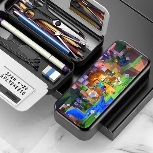 我的世界多功能学生文具盒男女生大容量小学初中收纳盒笔盒笔袋