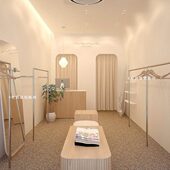 货架道具挂衣杆陈列架不锈钢衣服架子 店展示架上墙落地式 服装 女装