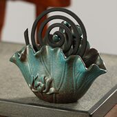 创意荷塘大号盘香炉中国风茶道摆件檀香蚊香炉家用香薰炉禅意艾香