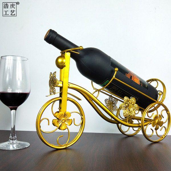 欧式创意红酒架酒柜装饰品摆件红酒架展示客厅简易时尚葡萄酒架子