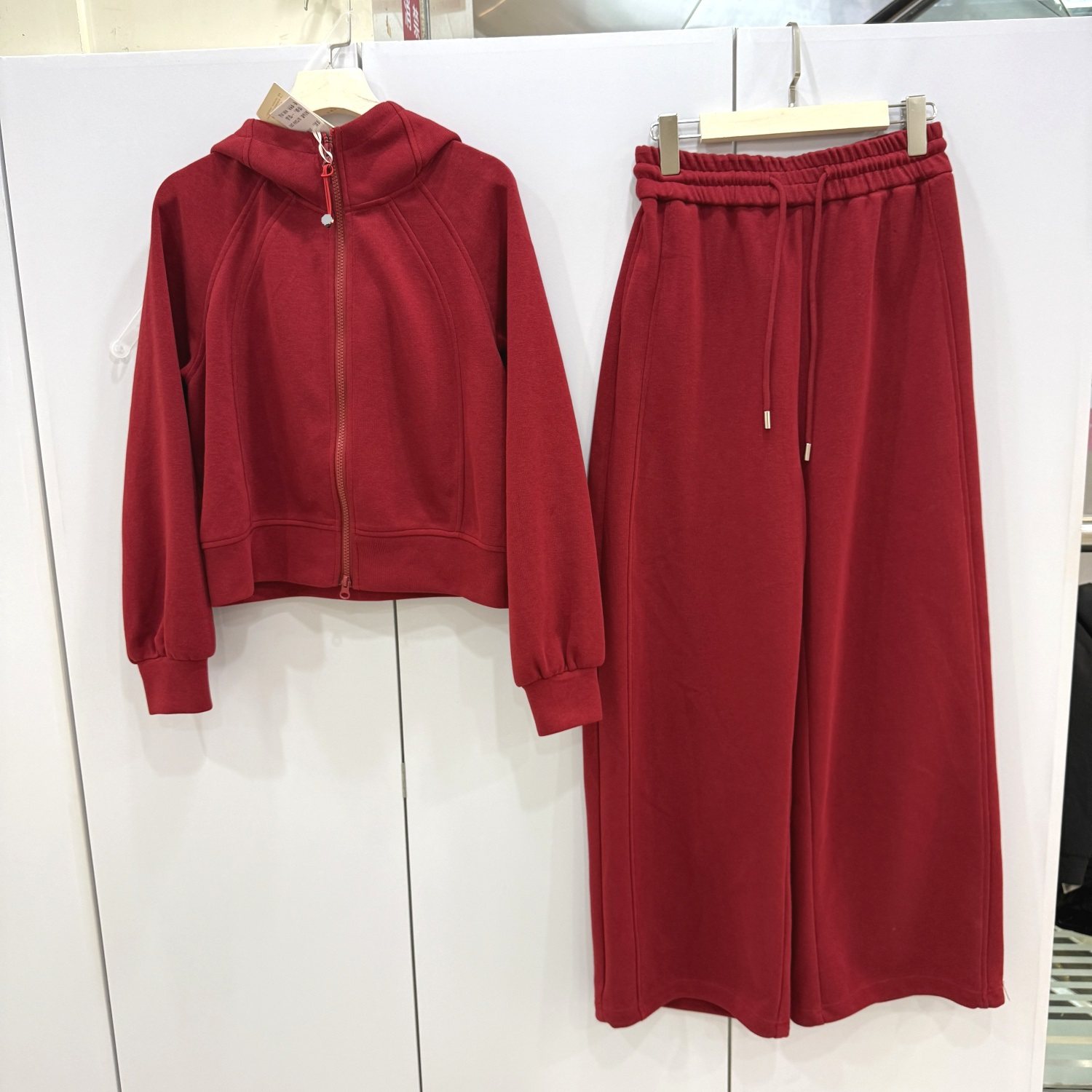 千秀丽人8821春2026双拉链休闲连帽卫衣+松紧腰直筒裤运动两件套,女装/女士精品,休闲运动套装,淘宝优惠券,粉丝福利购,淘宝优惠卷