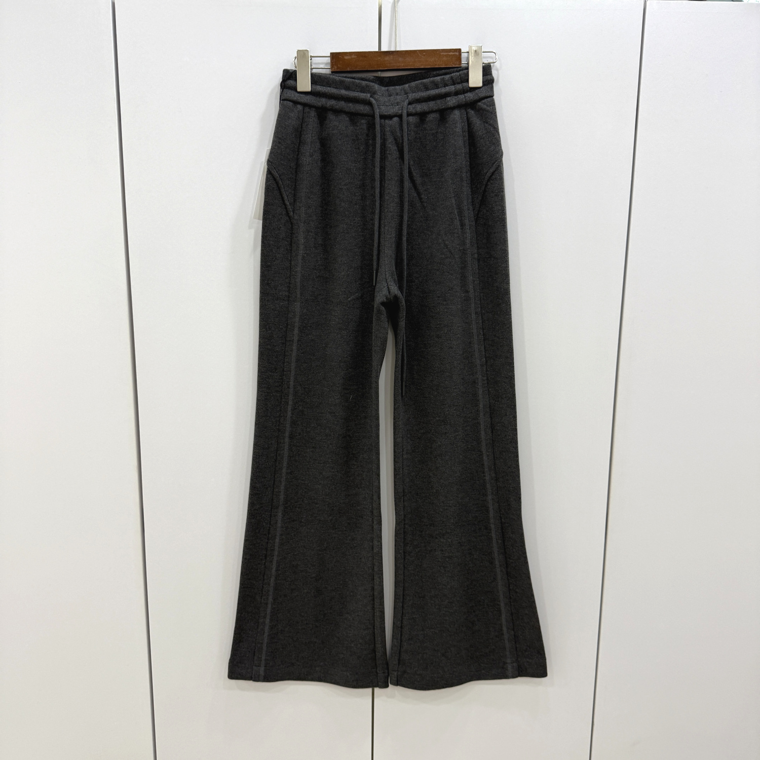 纳影N125B998-07欧洲站25秋冬抽绳松紧腰时尚休闲减龄羊毛微喇裤