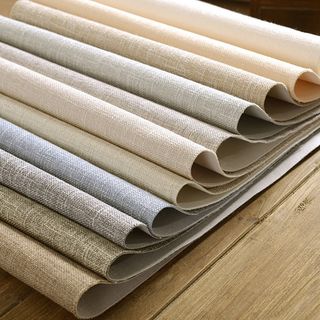 现代简约日式素色新中式粗亚麻编织无缝墙布全屋卧室客厅加厚壁布