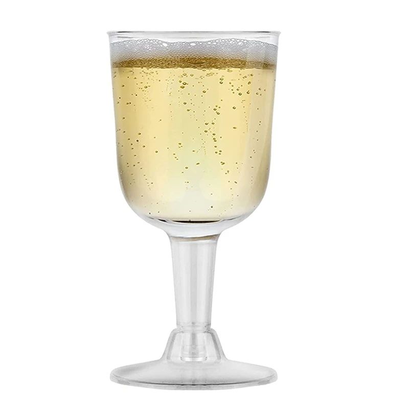 Clear Plastic Wine Glass Recyclable- Shatterproof Wine Gobl