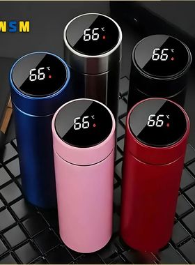 500ML Temperature Display Thermos Cup Stainless Steel Divide